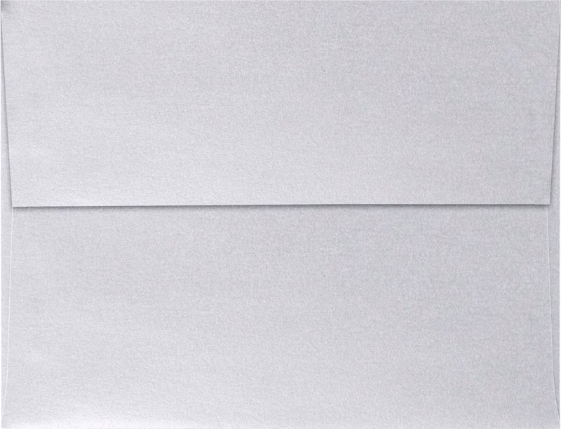 LUXPaper A4 Invitation Envelopes | Peel & Press | 4 1/4" x 6 1/4" | Silver Metallic | 80lb. Text | 50 Qty - Image 2